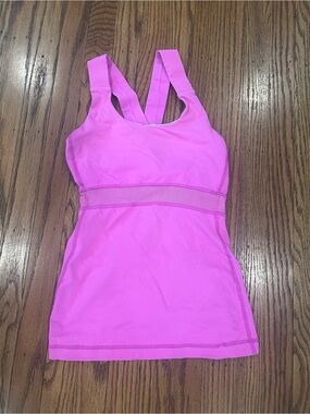 Lululemon Hot Pink Athletic Tank Top
